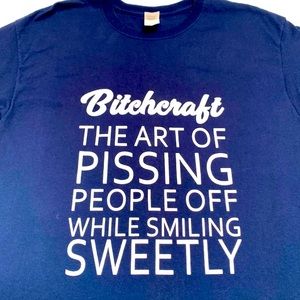 New Bitchcraft Logo Crew Short Sleeves Tee